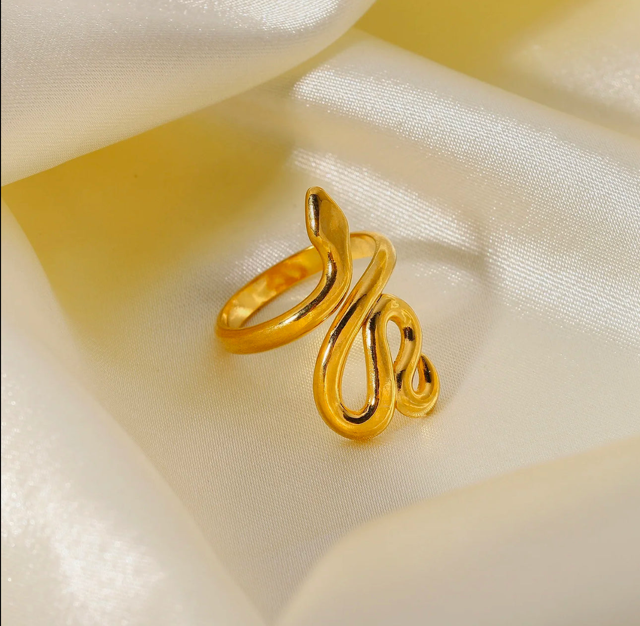 Snake Design Open Ring